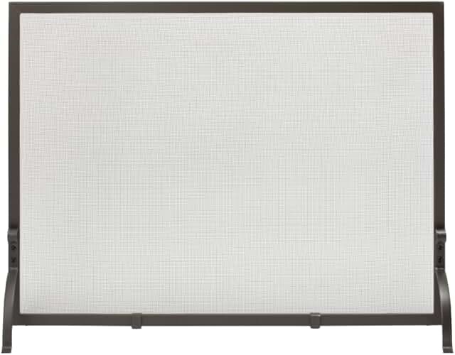 Accardi Single Panel Steel Fireplace Screen