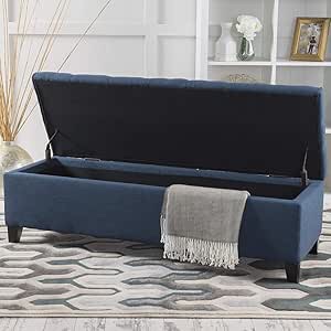 Carkin Upholstered Flip Top Storage Bench