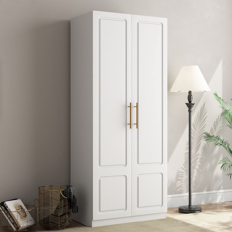Michigan 71'' H x 31'' W Modern White Wardrobe Armoire