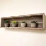 Bluffdale Solid Wood Floating Shelf with Reclaimed Wood