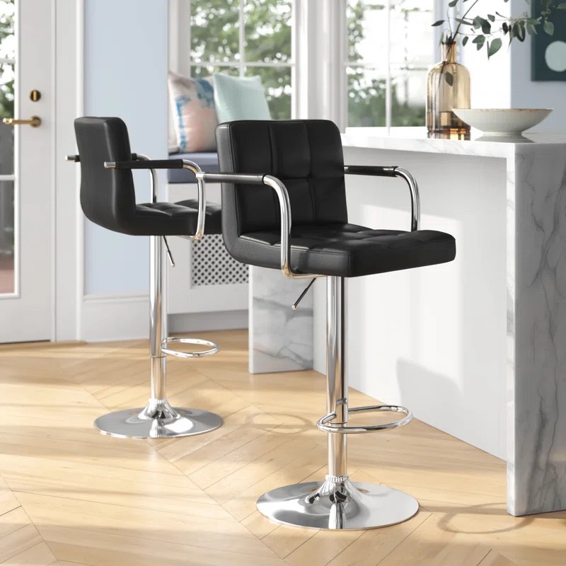 Pete swivel adjustable height bar stool