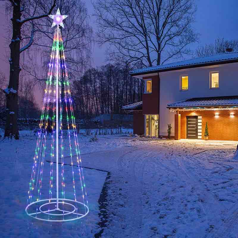 Christmas Tree Lighted Display