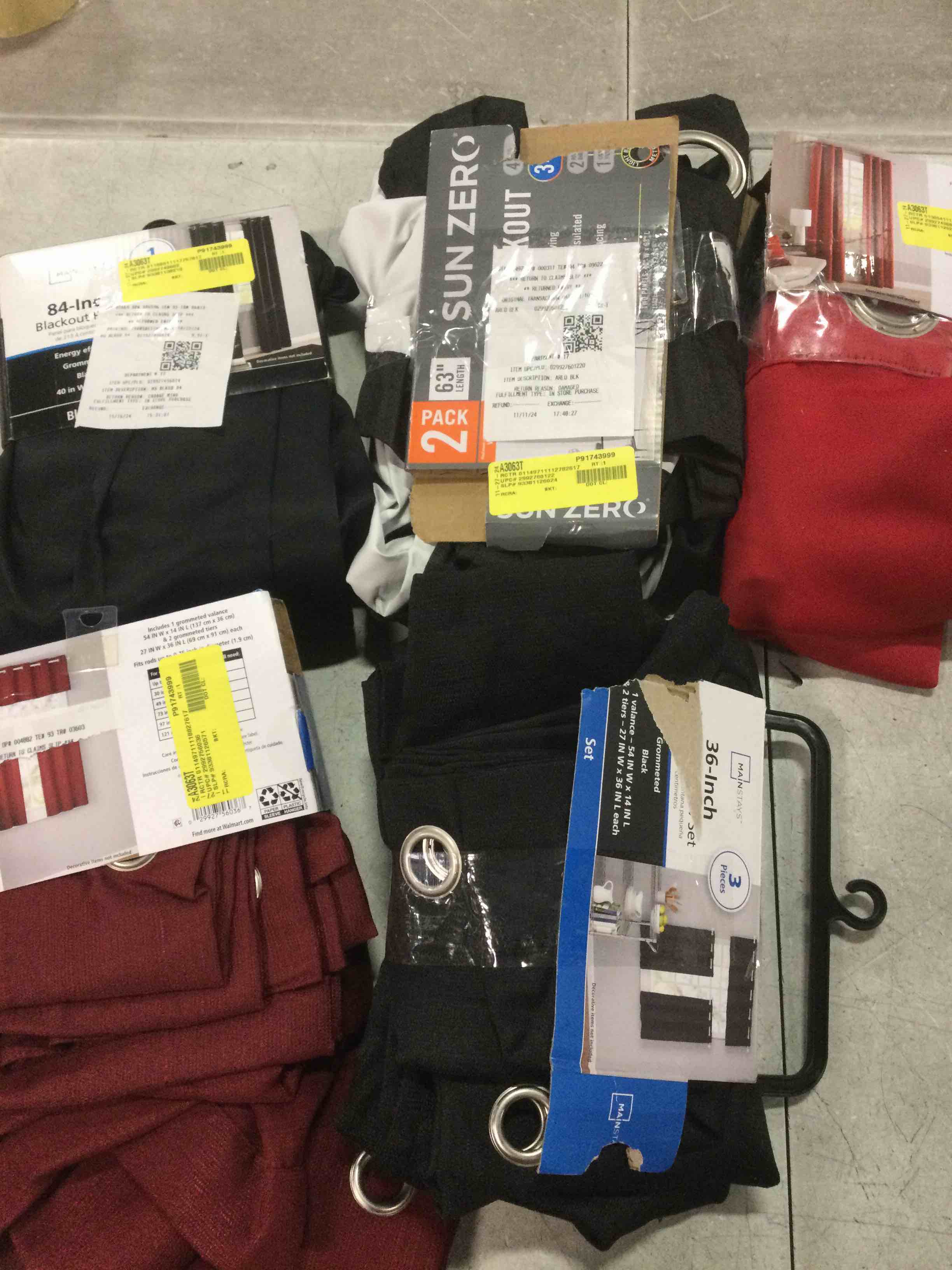 variety of curtains 