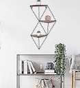 Three Shelf Wall Decor, White/Gold, yh3876