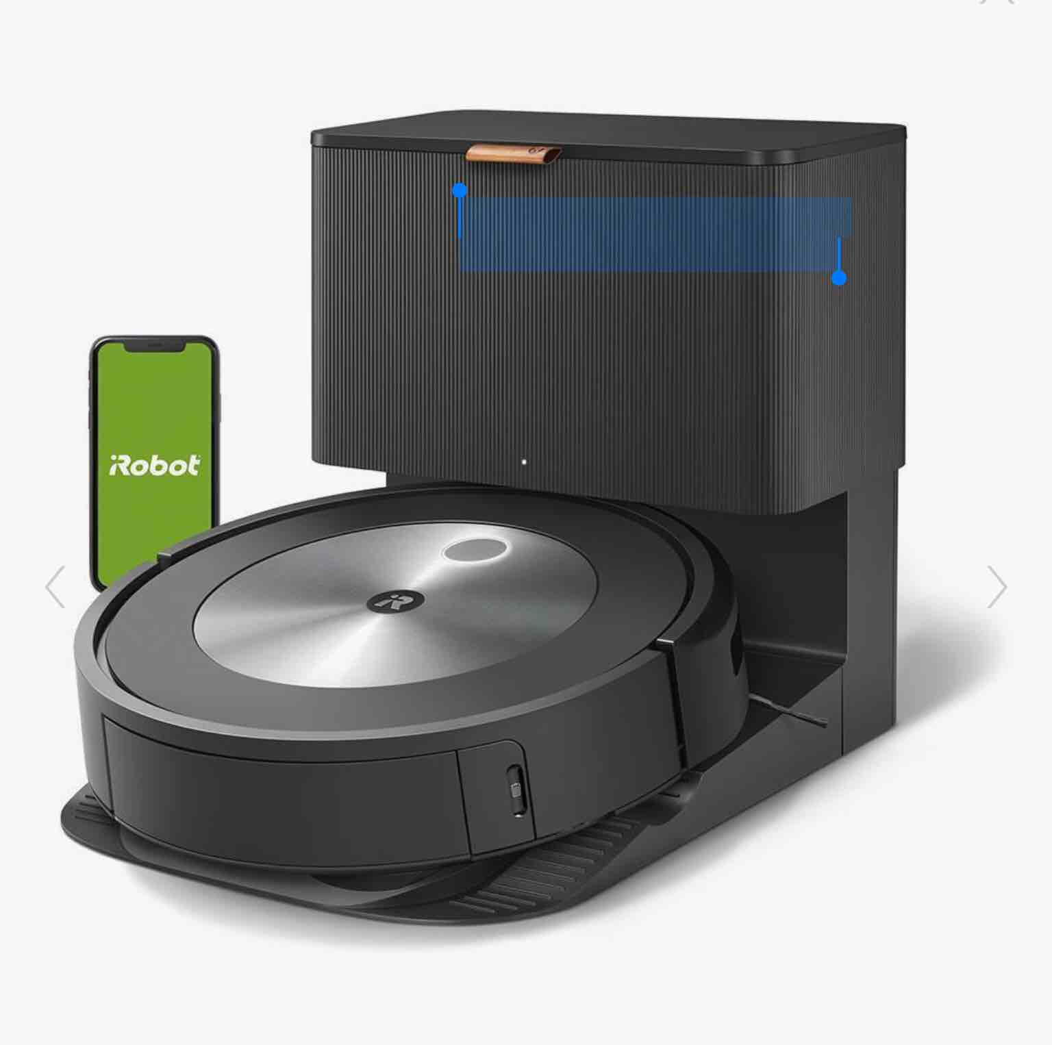 The Advanced j7+ Roomba With Automatic Dirt Disposal