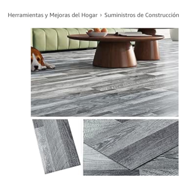 Vinil  Agrega Prime llegar entrega Gratis y Rpida Logo de Amazon Prime US$49.99 Devoluciones GRATIS  Entrega GRATIS el domingo, 12 de enero O los miembros Prime reciben entrega GRATIS el viernes, 10 de enero. Realiza el pedido en 13 hrs 4 mins. nete a Prime Entrega en Cincinnati 45238 - Actualizar ubicacin Disponible Cantidad: Cantidad:1   Agregar al carrito   Comprar ahora Enviado por Amazon Vendido por livelynine Devoluciones Reintegro o reemplazo en 30 das Pago Transaccin segura  Agregar un recibo de regalo para facilitar las devoluciones Agregar a la Lista  Livelynine Azulejos de suelo de madera reciclada de 6 x 36 pulgadas, para despegar y pegar, para dormitorio, suelo de tablones de madera laminada, impermeable, autoadhesivos, azulejos de vinilo para Pasa el mouse encima de la imagen para aplicar zoom                      Livelynine Azulejos de suelo de madera reciclada de 6 x 36 pulgadas, para despegar y pegar, para dormitorio, suelo de tablones de madera laminada, impermeable, autoadhesivos, azulejos de vinilo para