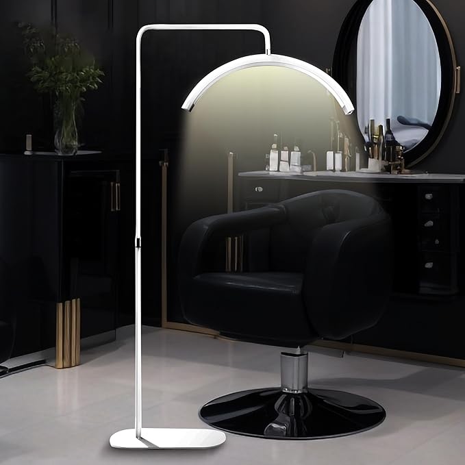 toyshi Luz LED de pestaas de 28 pulgadas, lmpara de media luna para extensin de pestaas, luz de pestaas para belleza, tatuaje, esteticista, suministros de tecnologa de pestaas