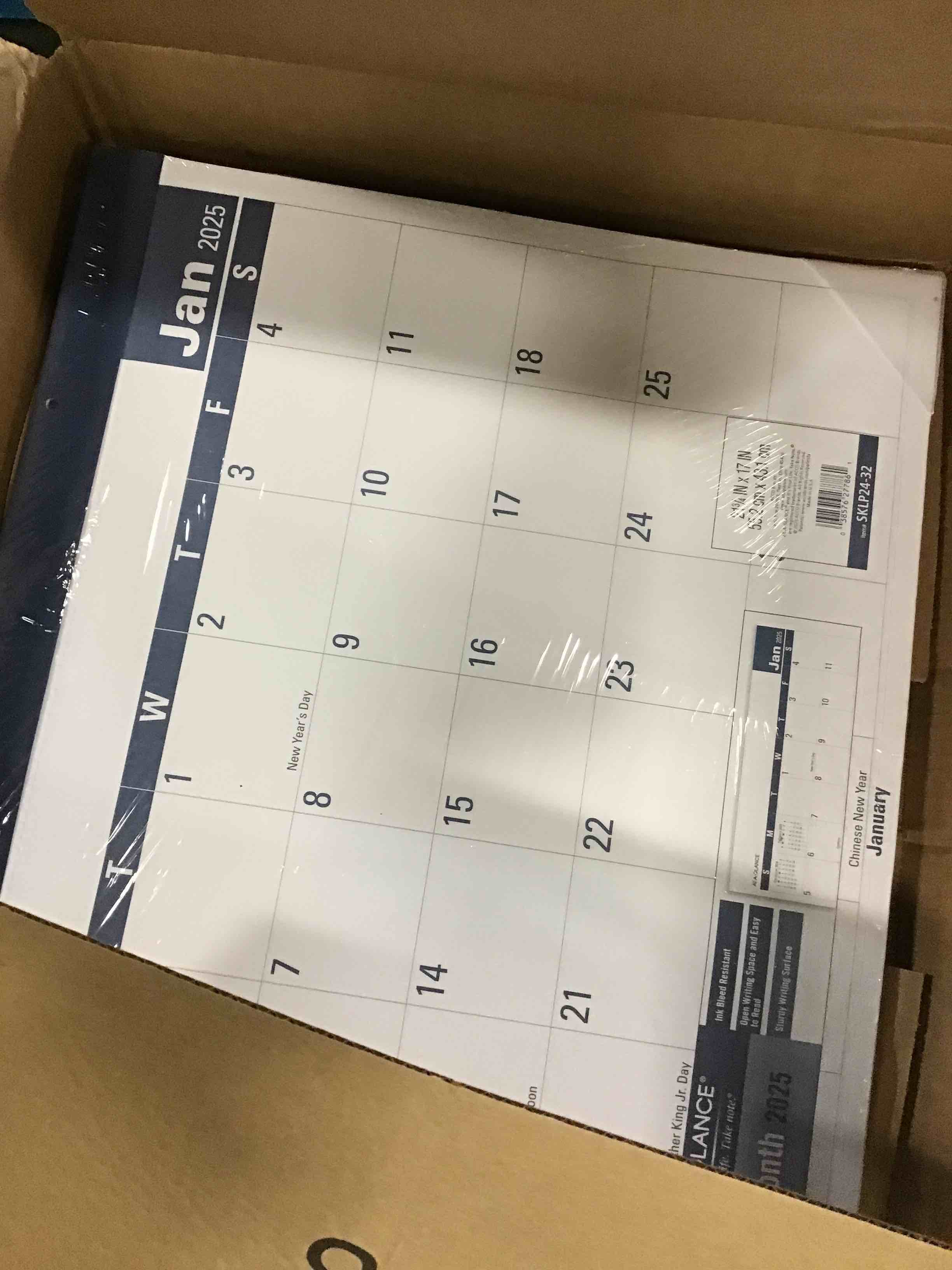 ATAGLANCE 2025 Desk Calendar, Monthly, Desk Pad, 213/4" x 17