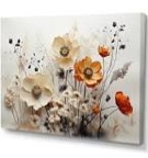 Bohemian Earthly Floral Collage I - Print