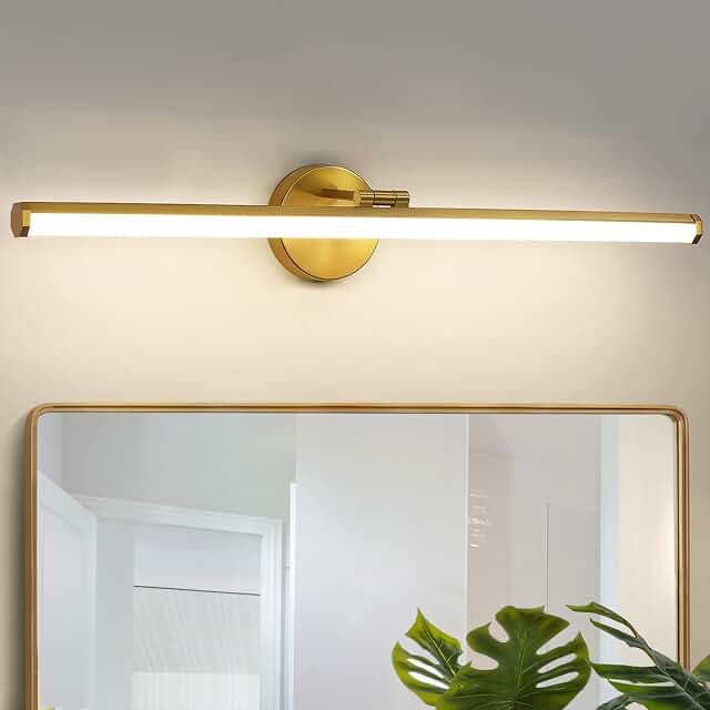 KAISITE Bathroom Light Fixture Over Mirror - 30 Inch Gold Vanity Light 24W 4000K Dimmable Modern LED Bathroom Lighting Fixture Rotatable Bath Vanity Light Bar for Bathroom