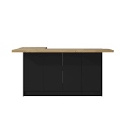Arvene 77.3'' Kitchen Island with Manufactured Wood Top