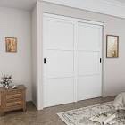 80" Paneled Sliding Doors of Pantry & Closet with Hardware & Handles