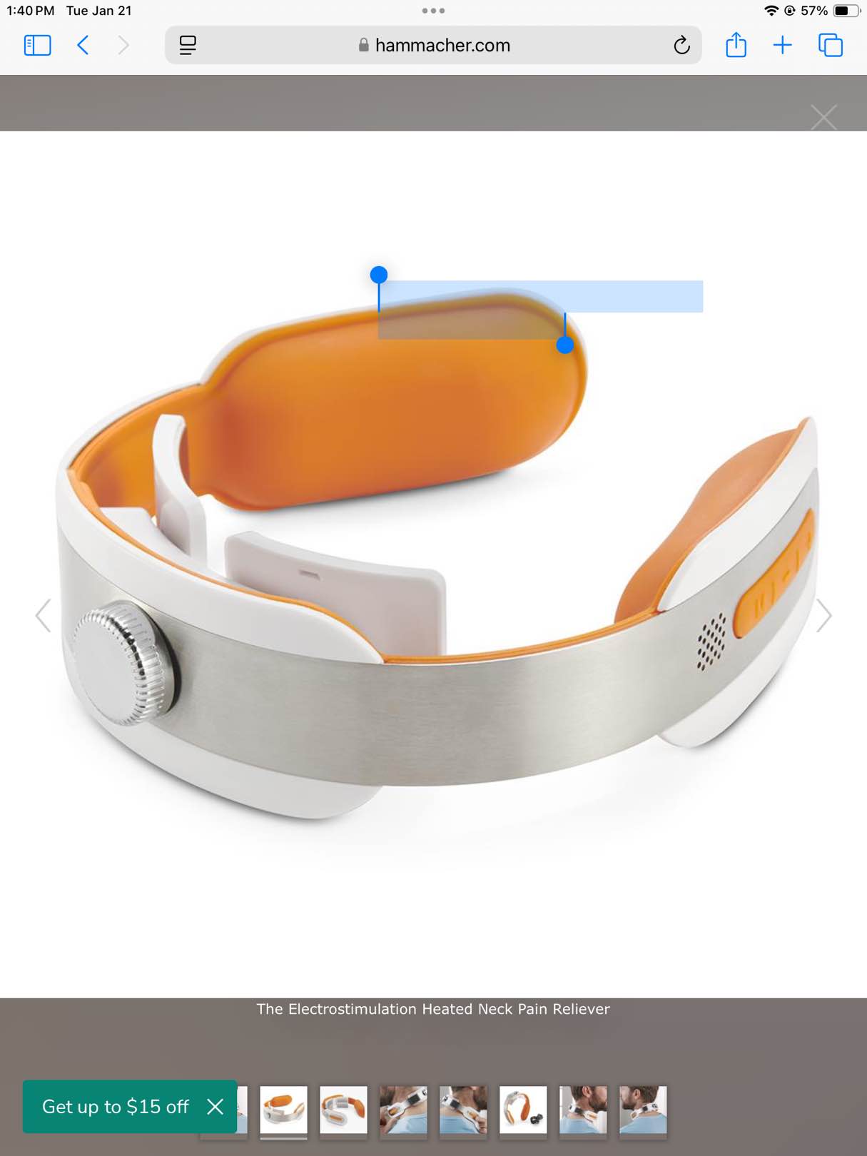 The Electrostimulation Heated Neck Pain Reliever