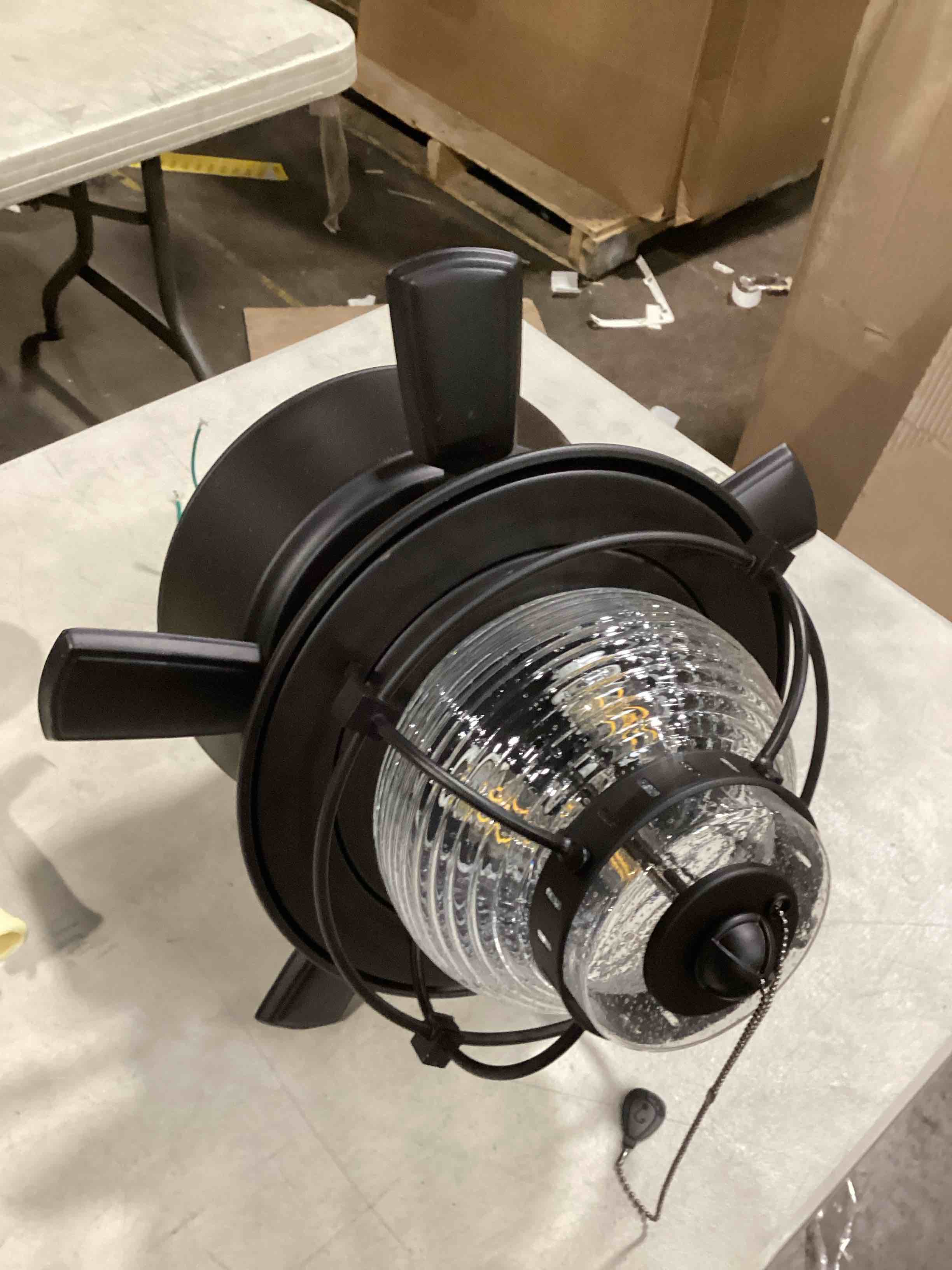 52 inch Ceiling Fans with Lights and Remote, Modern Ceiling Fans with Light, Reversible, Dimmable, Noiseless, 3 Blades, Quiet Reversible DC Motor, Black Ceiling Fan for Bedroom, Indoor and Outdoor Use