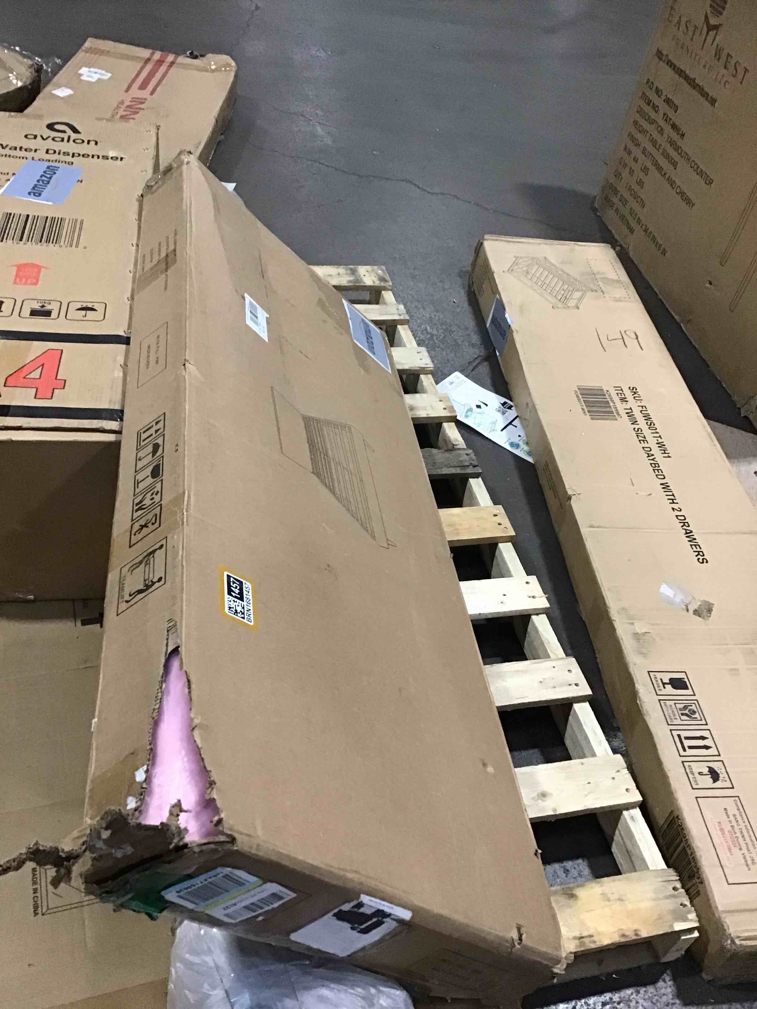 pink upholstered platform bed amazon