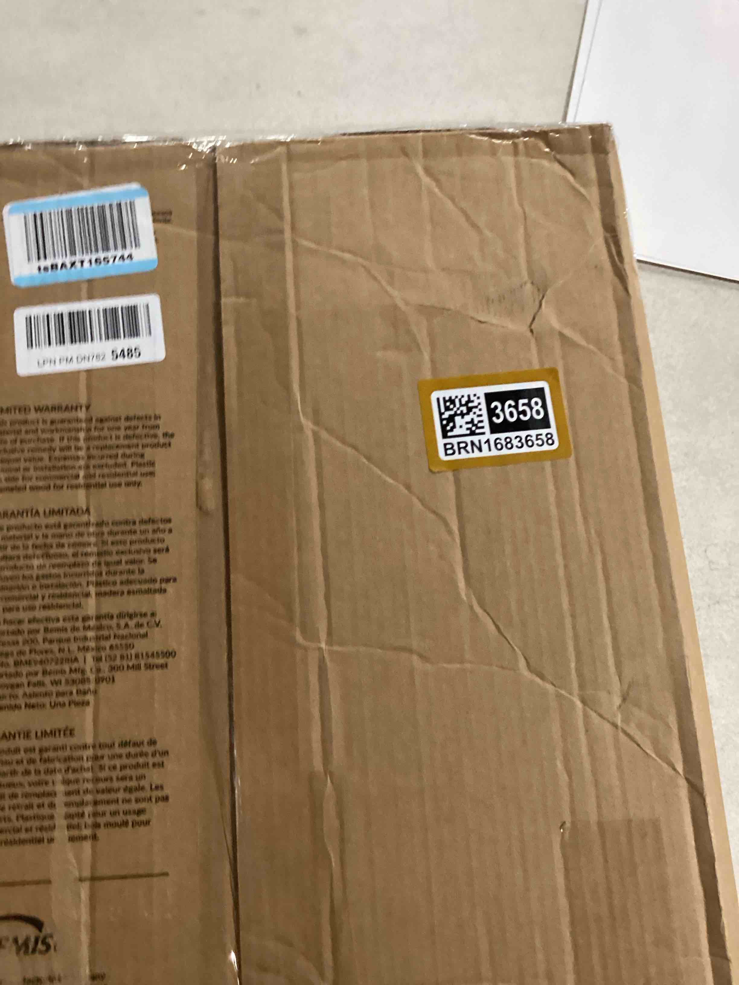 Bemis 500EC346 Round Closed Front Toilet Seat with Cover in Biscuit