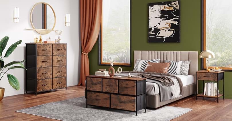 Ardiana 6 Drawer 58.5'' W Dresser Box A (Top Panel, Support Rails, Panels, Drawer Head)