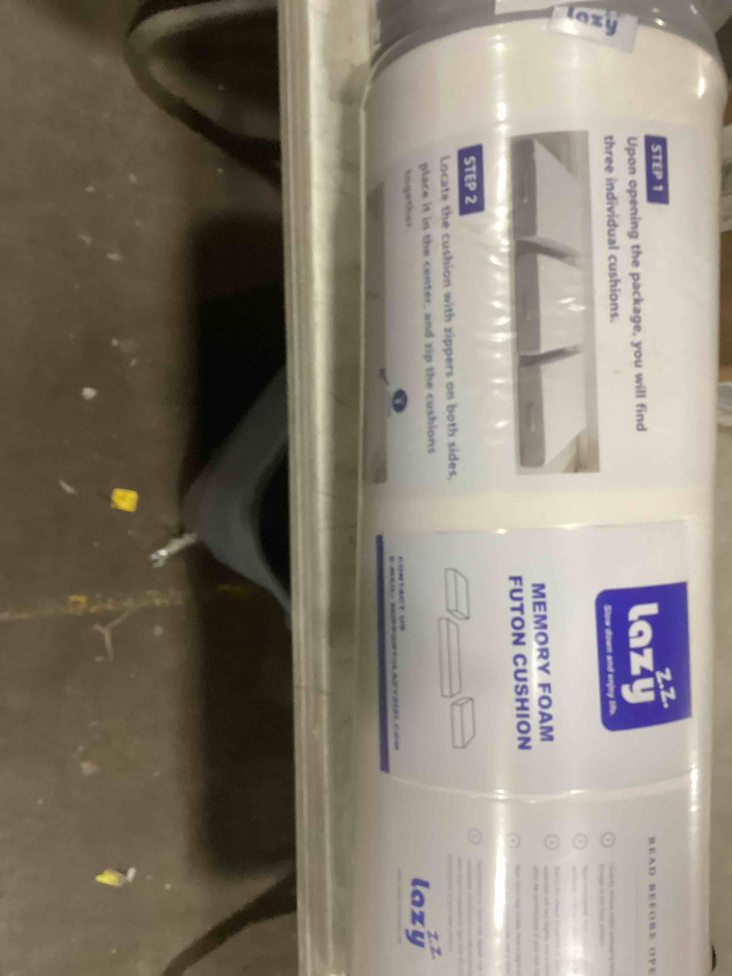 lazy z.z memory foam futon cushion single 