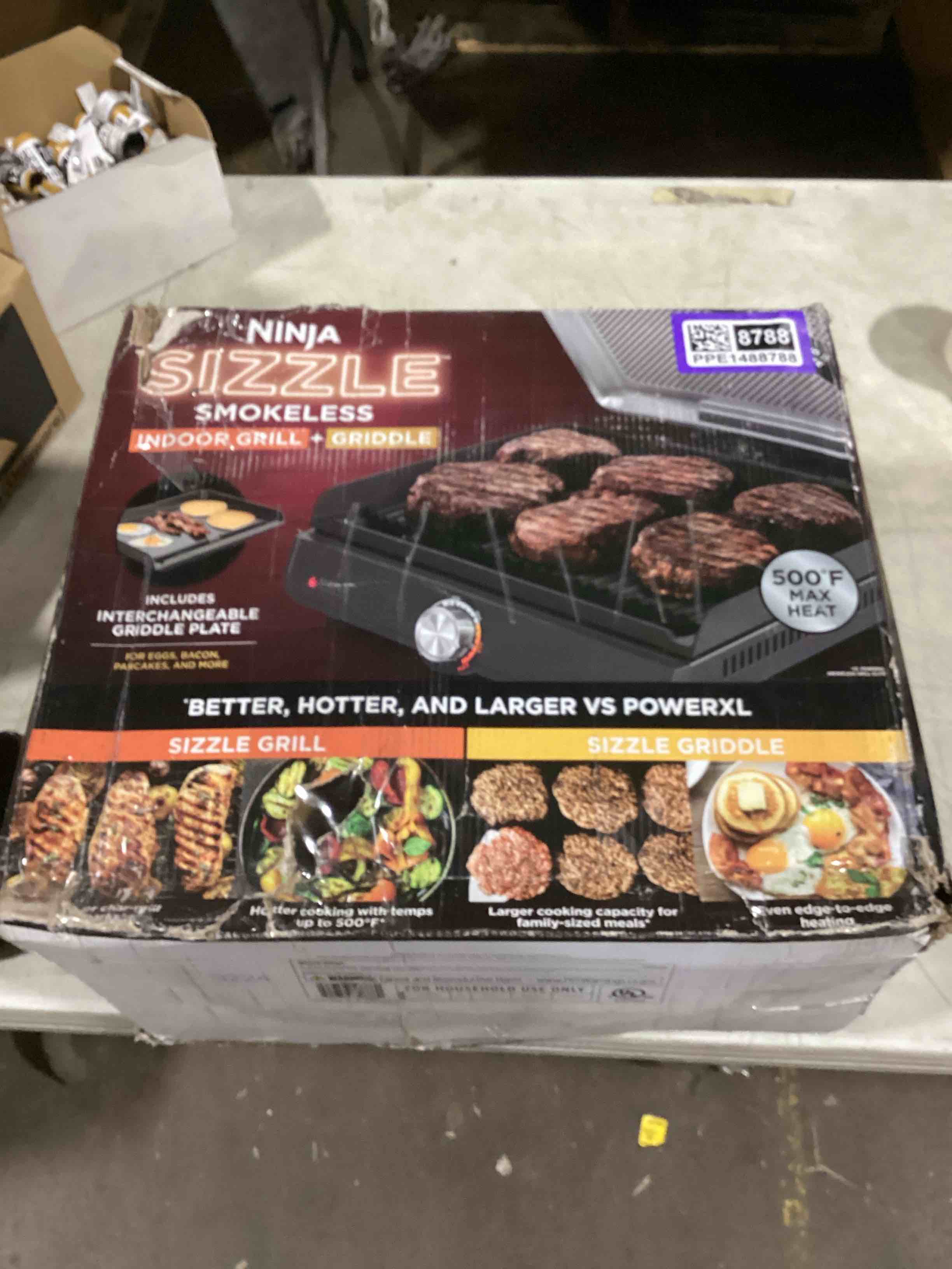 ninja sizzle smokeless indoor grill + griddle