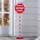 Holiday living 6-ft santa stop here sign