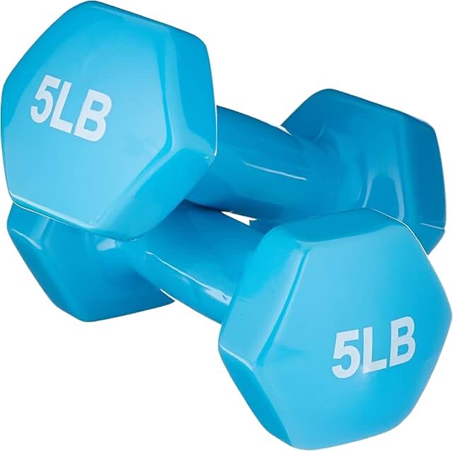vinyl dumbbells set of two