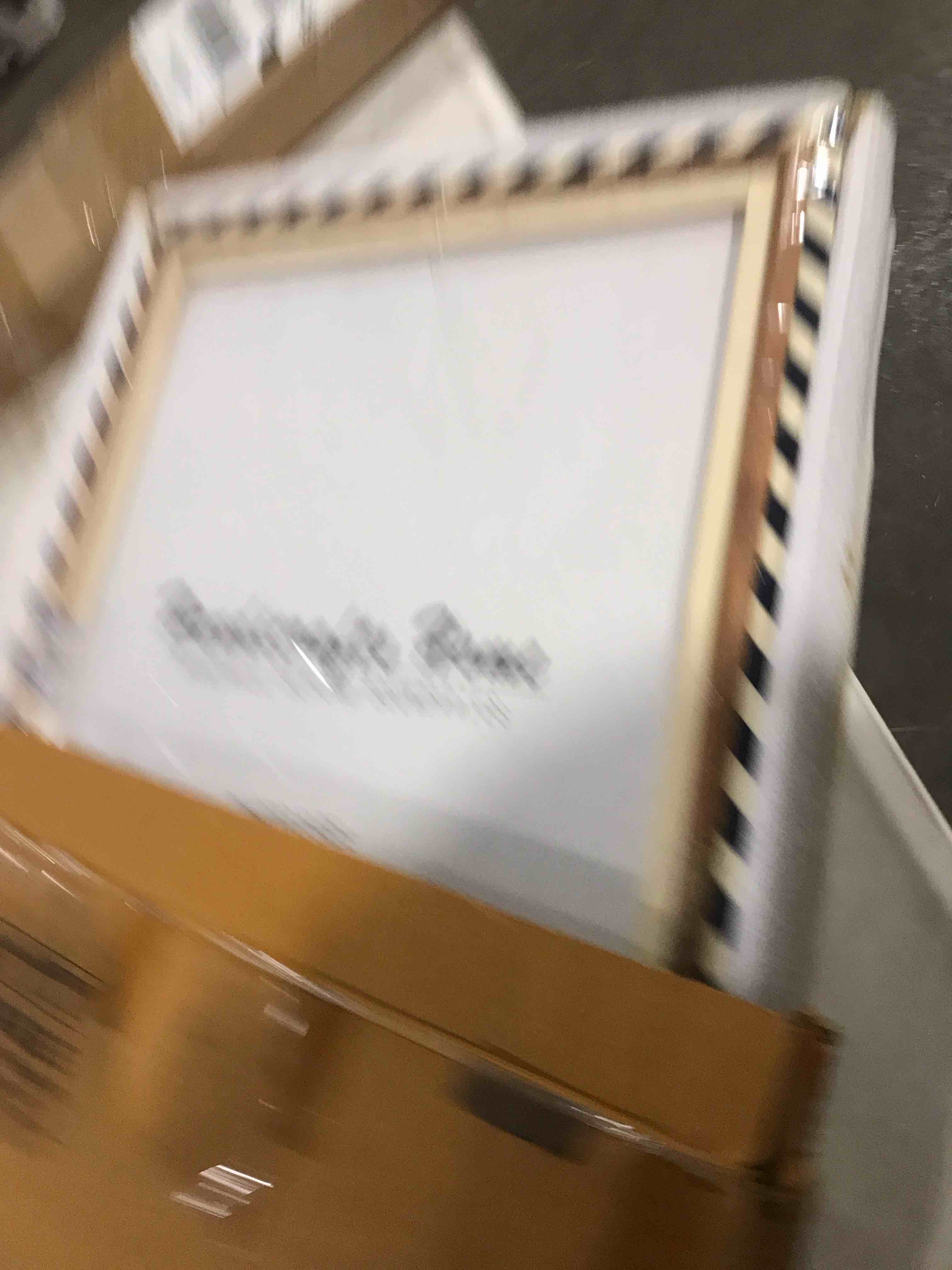 Condition photo showing Good Condition for Americanflat 11x14 Picture Frame in Black - Use as 8x10 Picture Frame with Mat or 11x14 Frame without Mat - Engineered Wood Photo Frame with Shatter-Resistant Glass for Wall Display