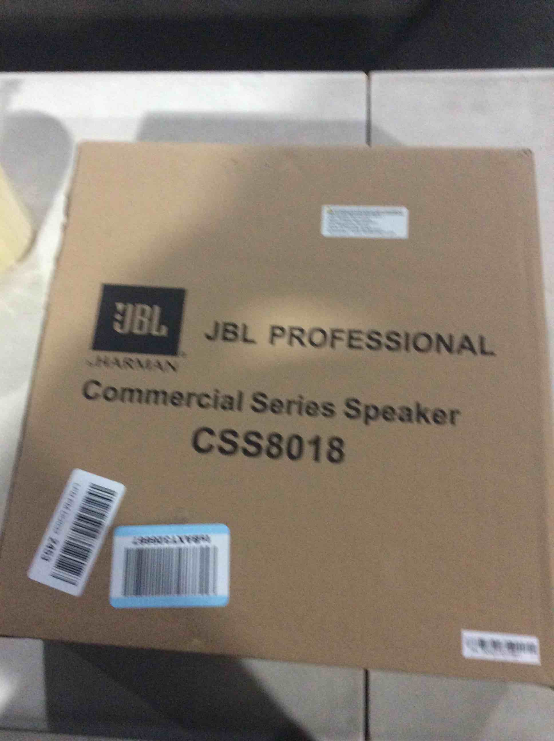 JBL Professional CSS8008 Commercial Series 5-Watt Ceiling Speaker, 8-Inch, White