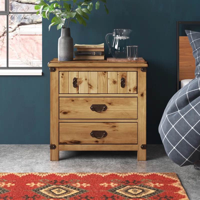 Blythe Table de chevet 3 tiroirs