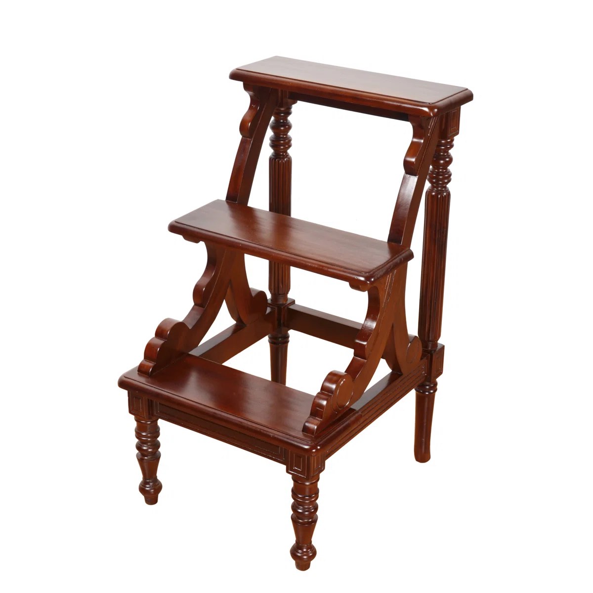 Grose 33" 3 - Step Wood Lightweight Step Stool