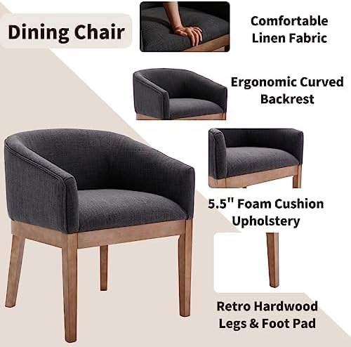 modern upholstered barrel dining chairs