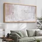 minimal landscape abstract white minimalist framed on canvas print