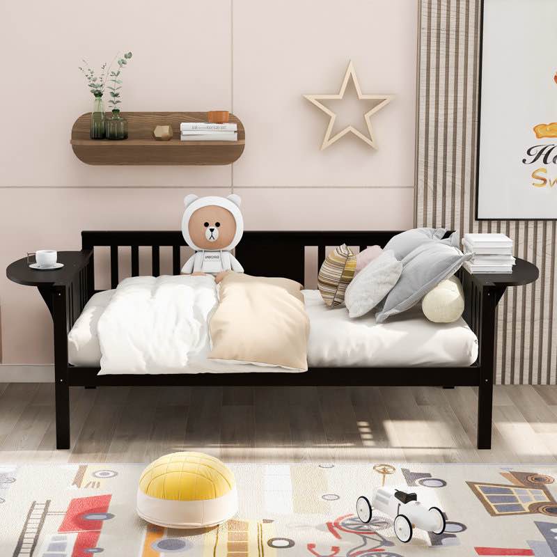 Twin Size Daybed With Foldable Tables