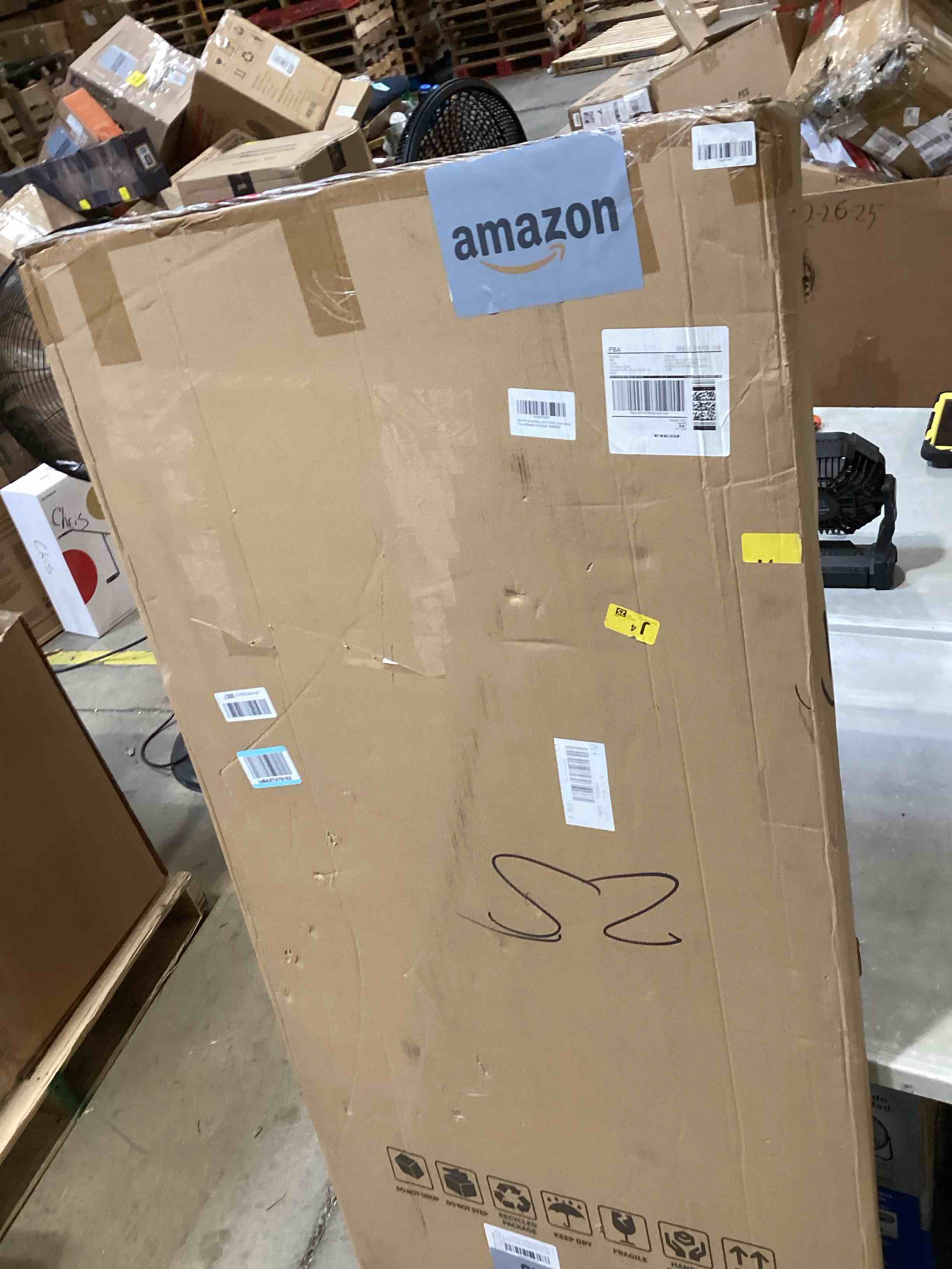 Condition photo showing Good Condition for Lumizone Extra Tall Cat Gate 61.02" High Pressure Mounted Extra Wide 30.12"-34.05" (17Sizes) 1.37" Gap No Drilling Auto-Close Tall Pet Gate for Dogs (Cream, 30.12"-34.05"/76.5-86cm)