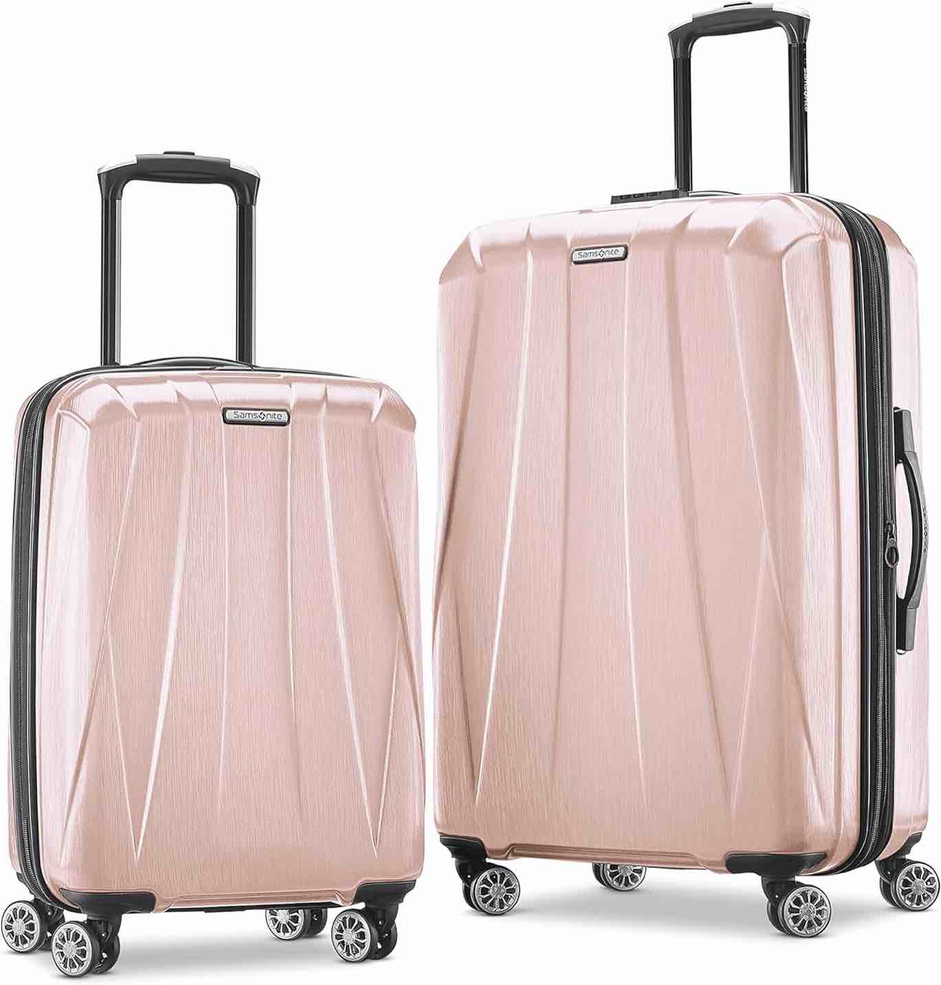 Samsonite Centric 2 Hardside Expandable Luggage with Spinner Wheels, Blossom Pink, 2-Piece Set (20/24) 2-Piece Set (20/24) Blossom Pink
