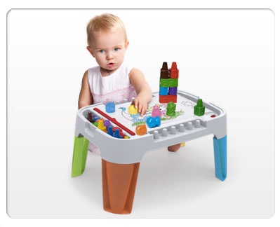 Block Crayon 3-in-1 Activity Table by Wooky Entertainment