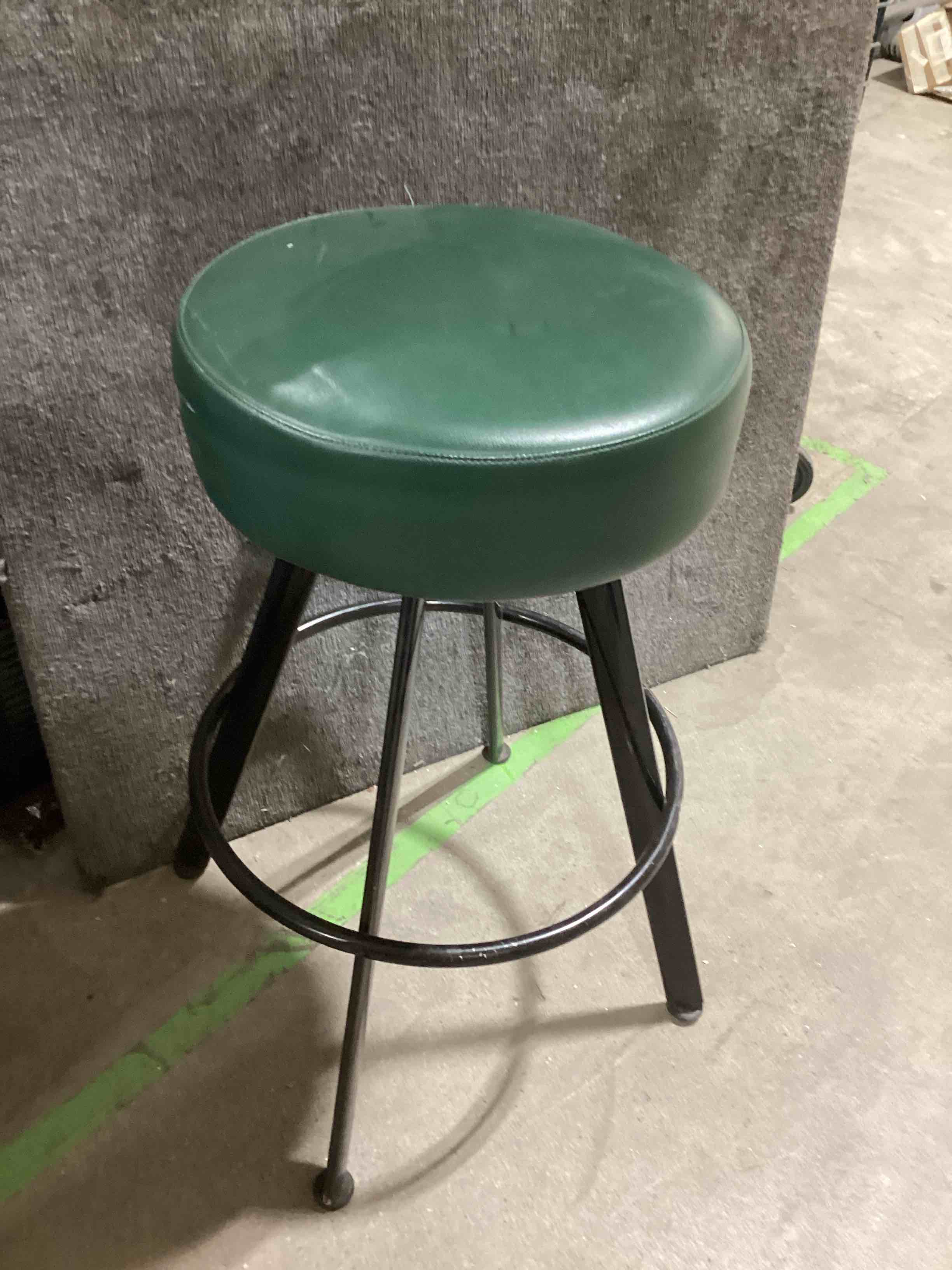 Modern Barstools with Footrest, Backless Chairs for Dining Room Kitchen Counter Bar green 