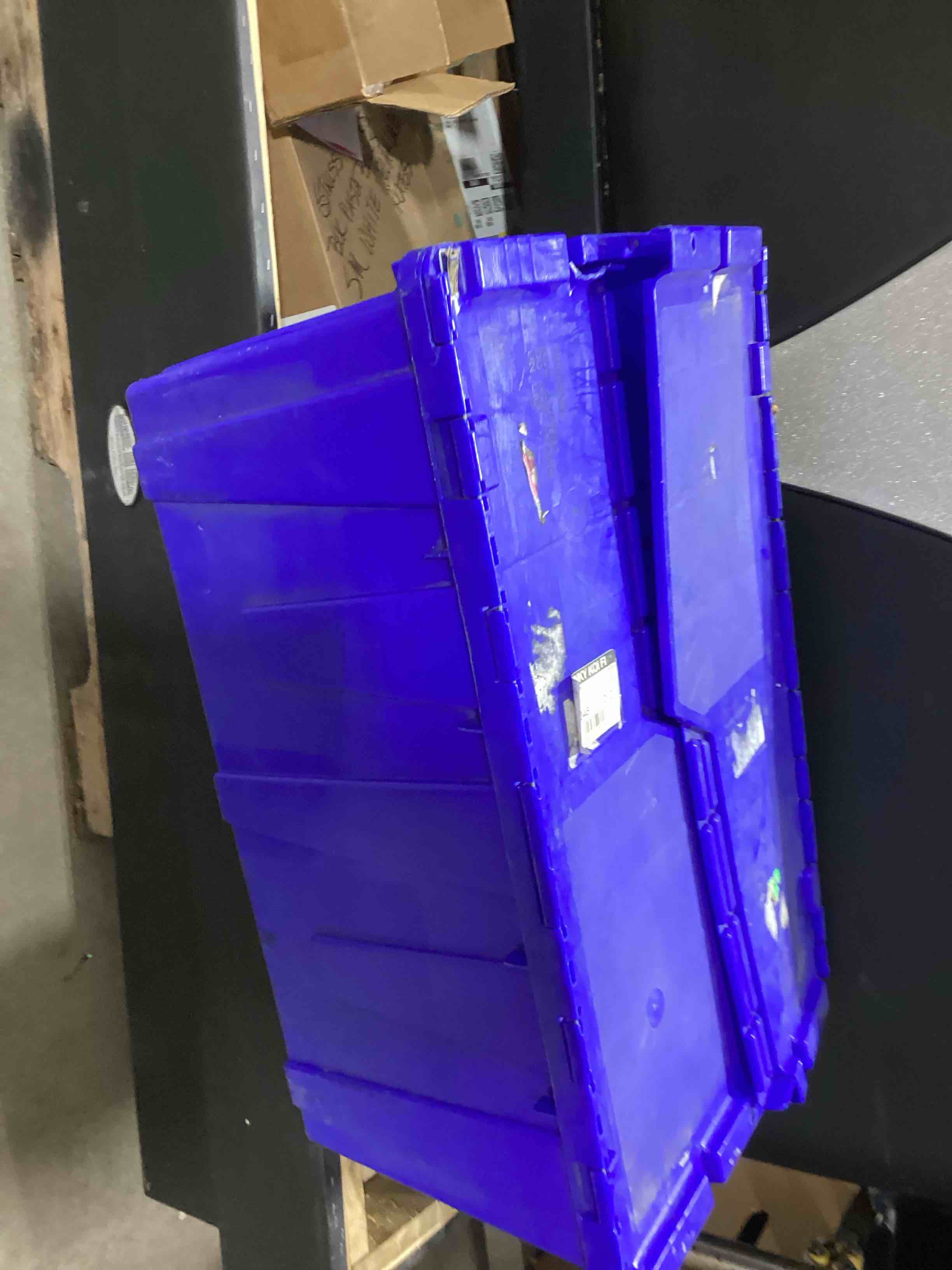 blue storage box 39x16x12