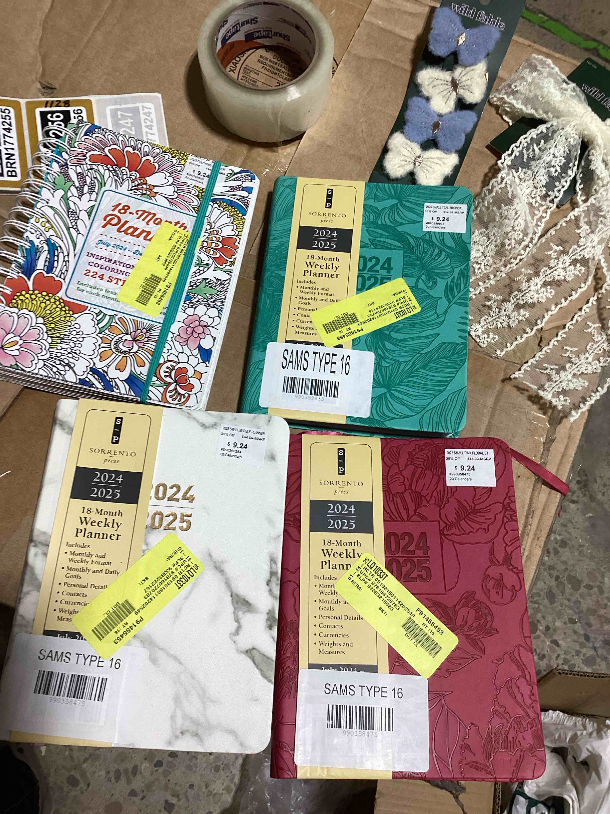 18-Month Planner Assorted (Case of About 35)
