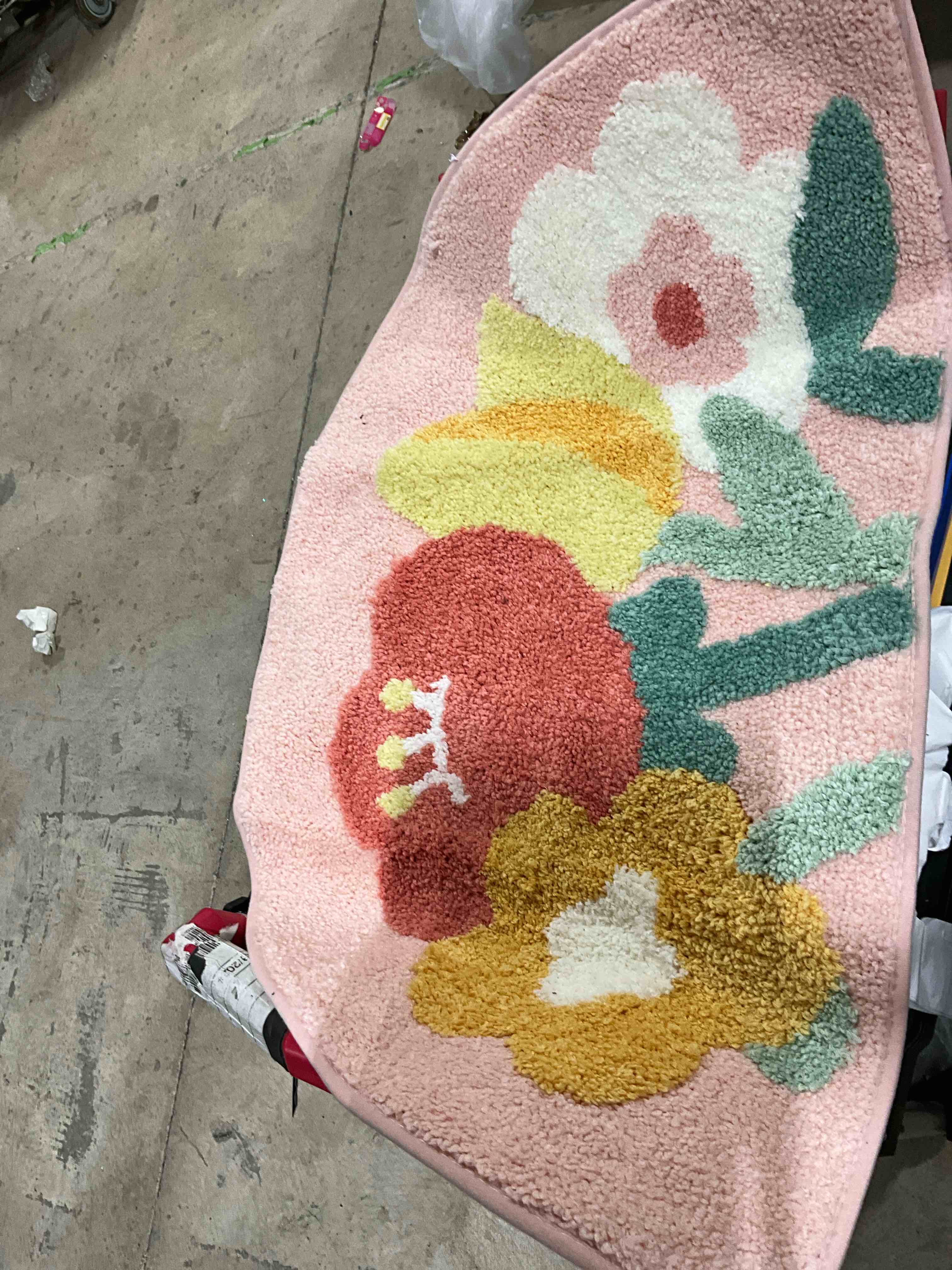 Half Circle Pink Carpet