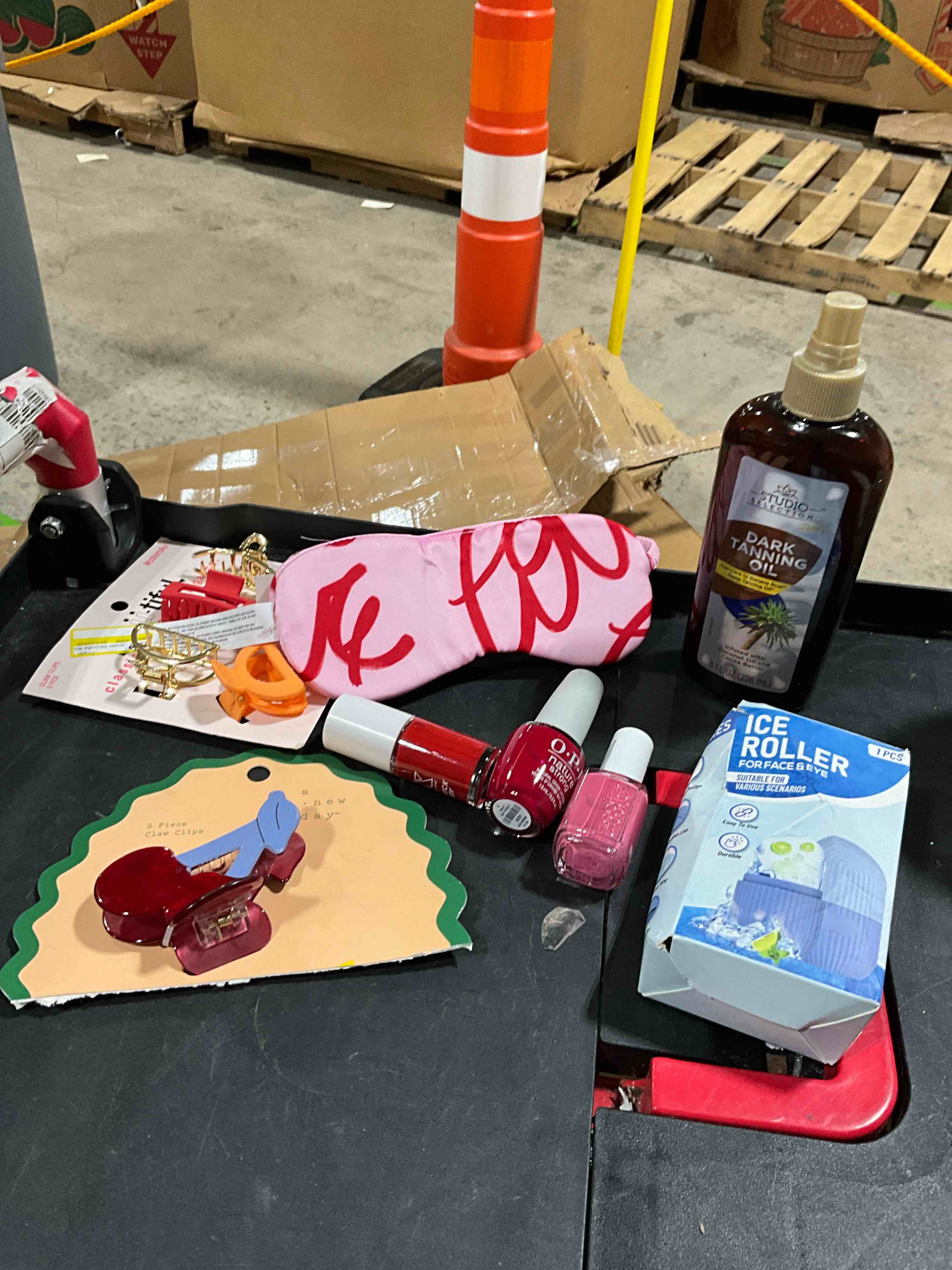 Assorted Beauty Items (Hair Clips, Nail Polish, And Others)