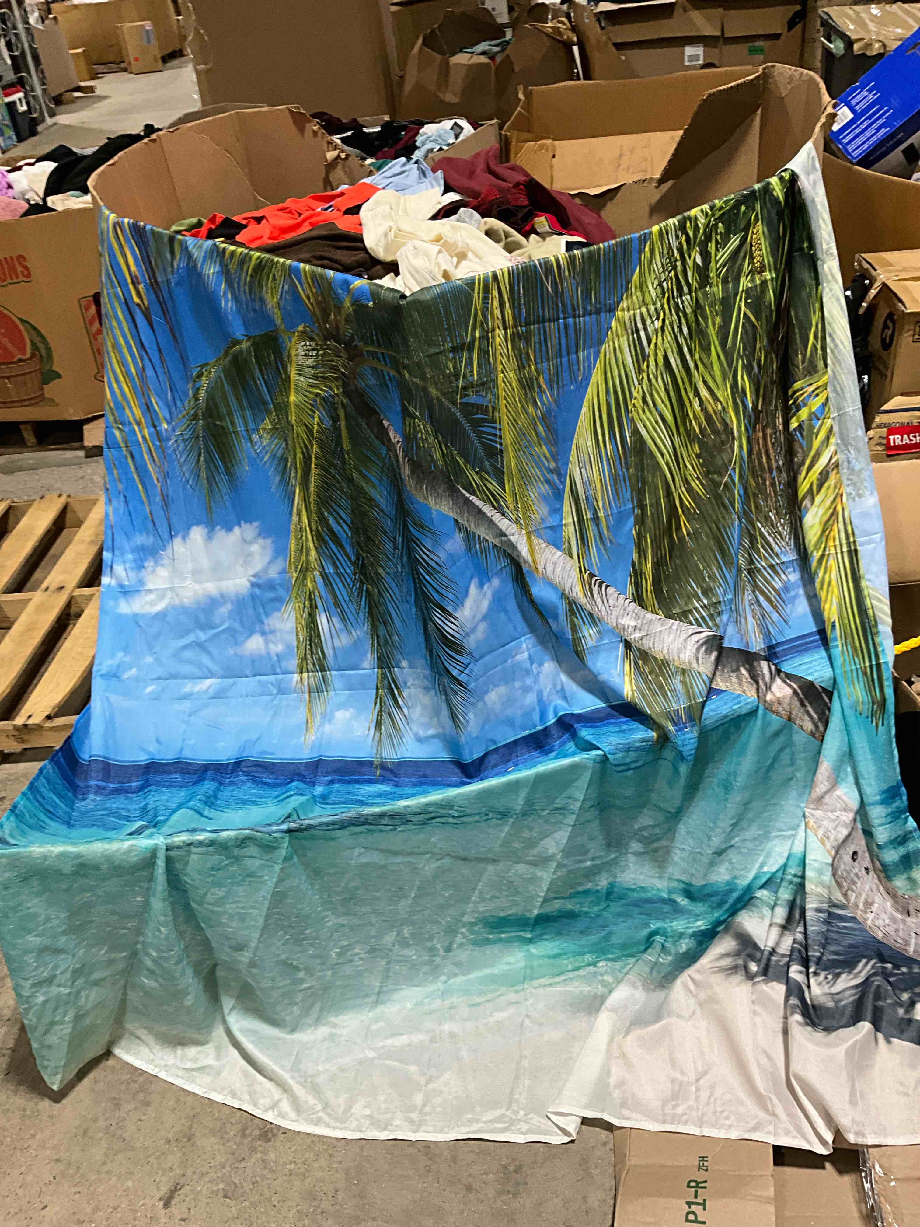 Bathroom Curtain Beach Design