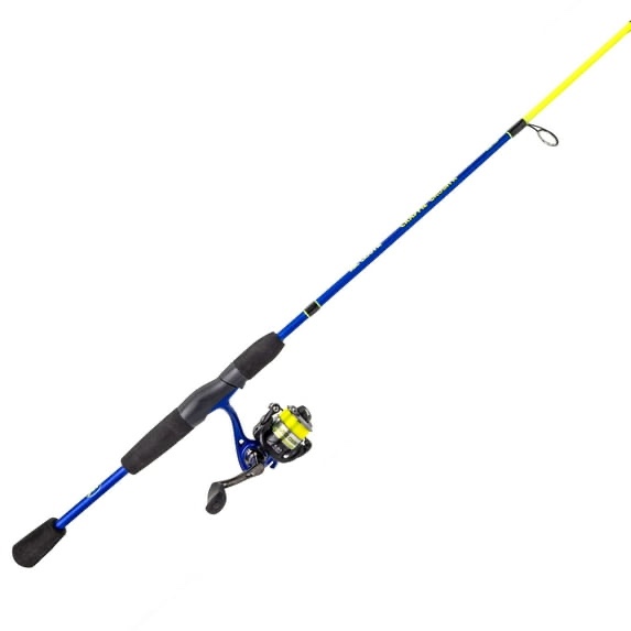 Lew s Mr. Crappie Crush r Premium Rod Blank Spinning Fishing Rod & Reel Combo  2-Piece Rod