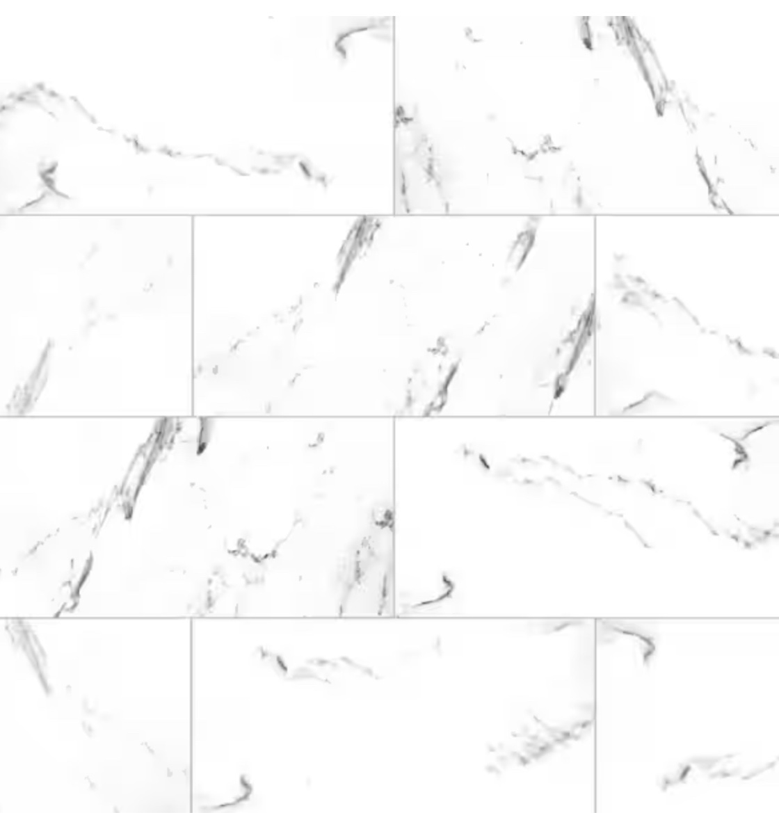 Brillion Aspen Gris 12 in. x 24 in. Matte Ceramic Marble Look Floor and Wall Tile