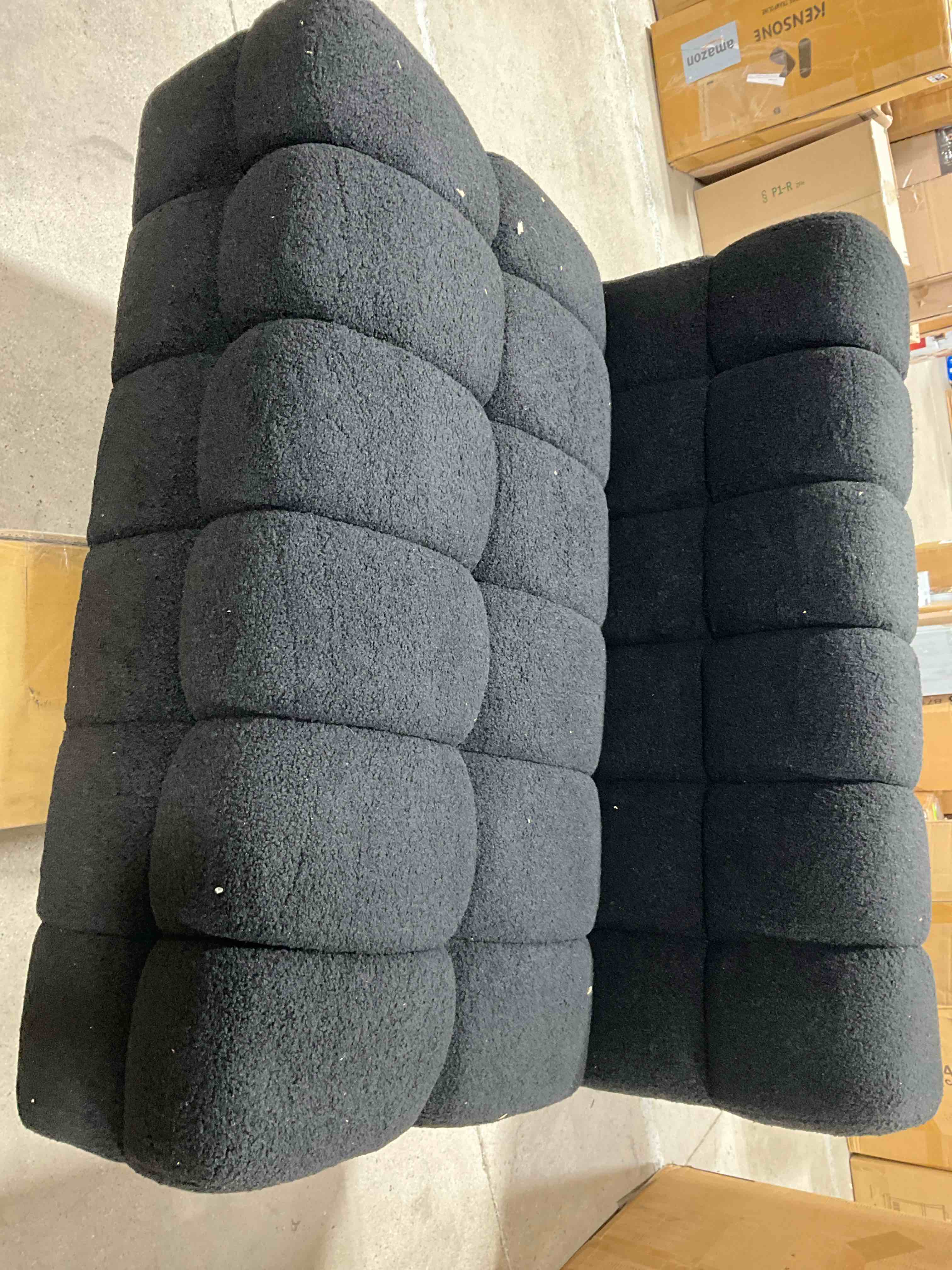 2 Sofa Cushion Pieces Black