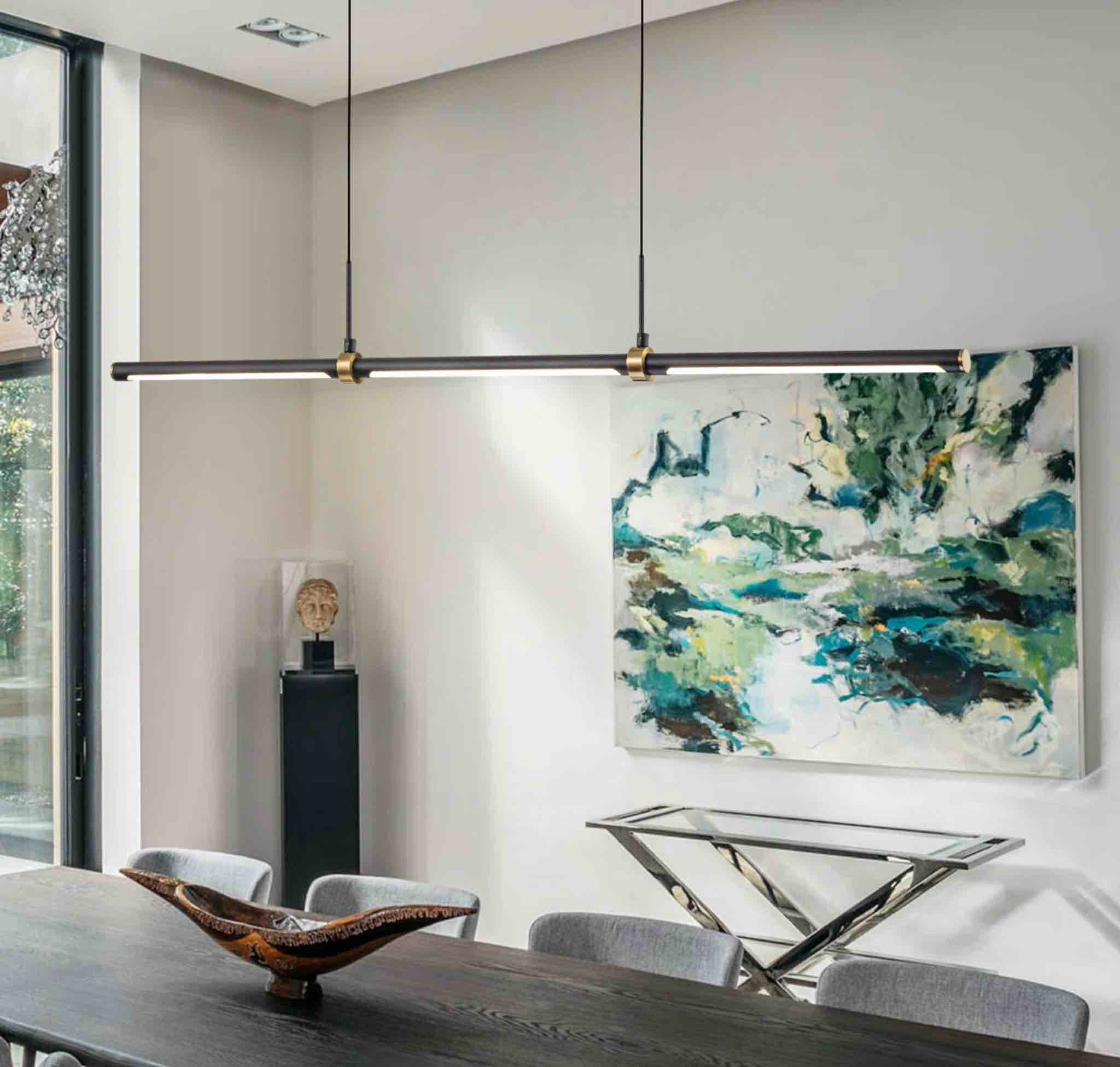 Ailah 3 - Light LED Kitchen Island Pendant