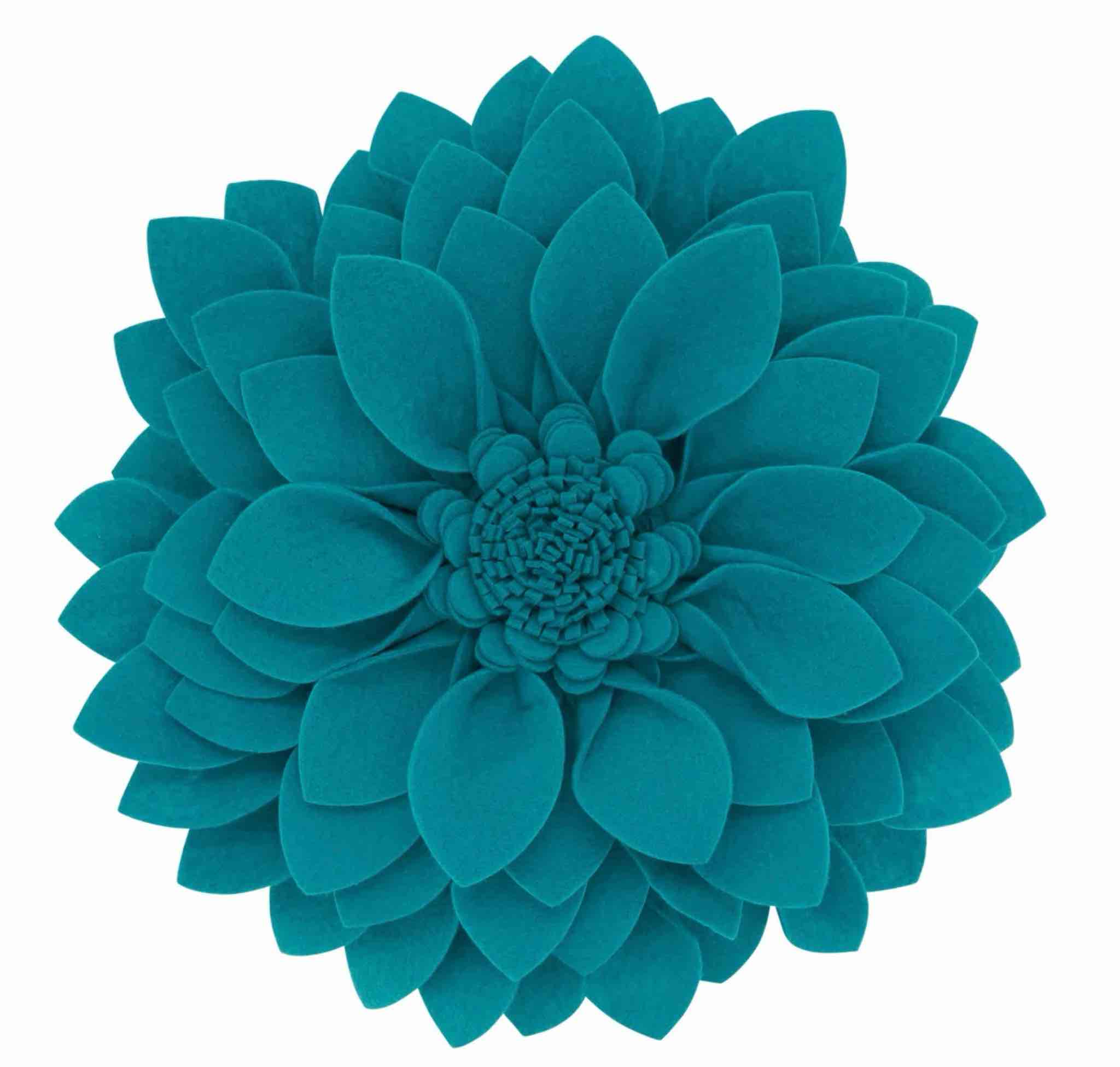 Fleur De Jardin Collection Ruffled Throw Pillow