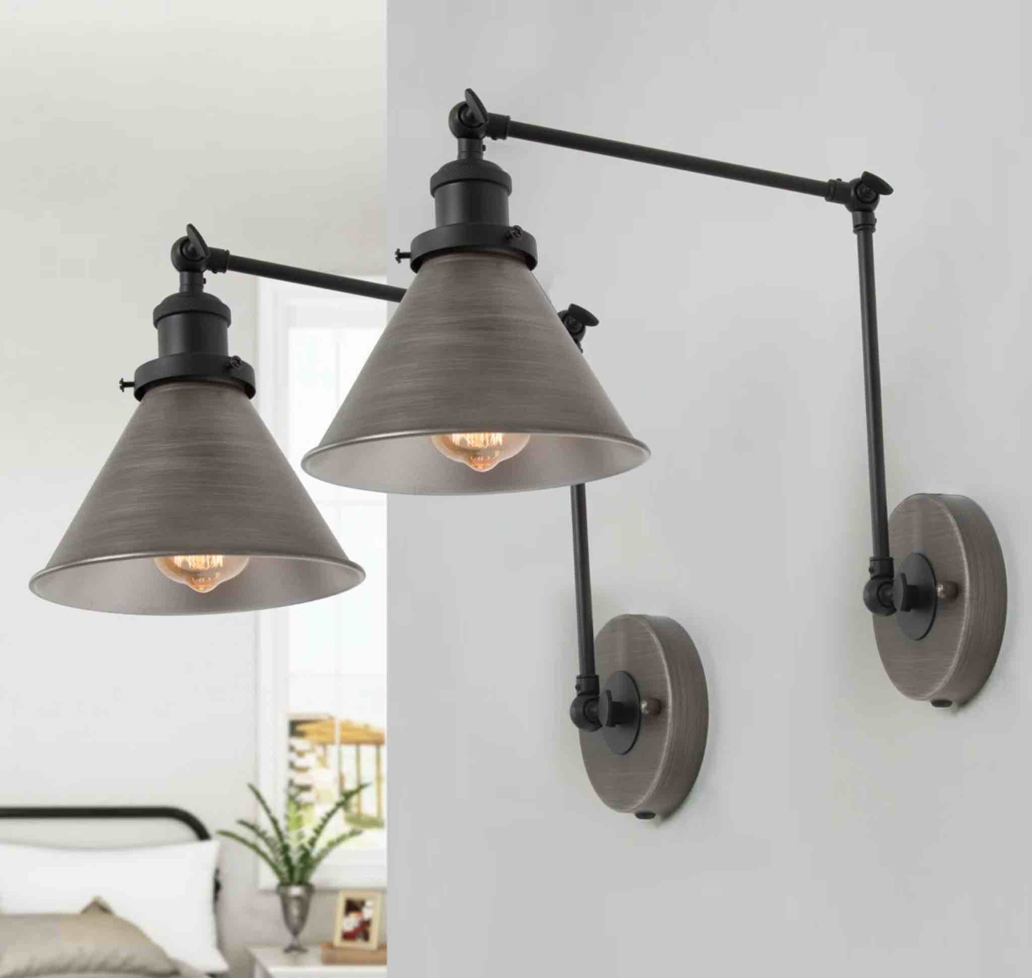 Lateefah 1 - Light Dimmable Plug-in Swing Arm (Set of 2)