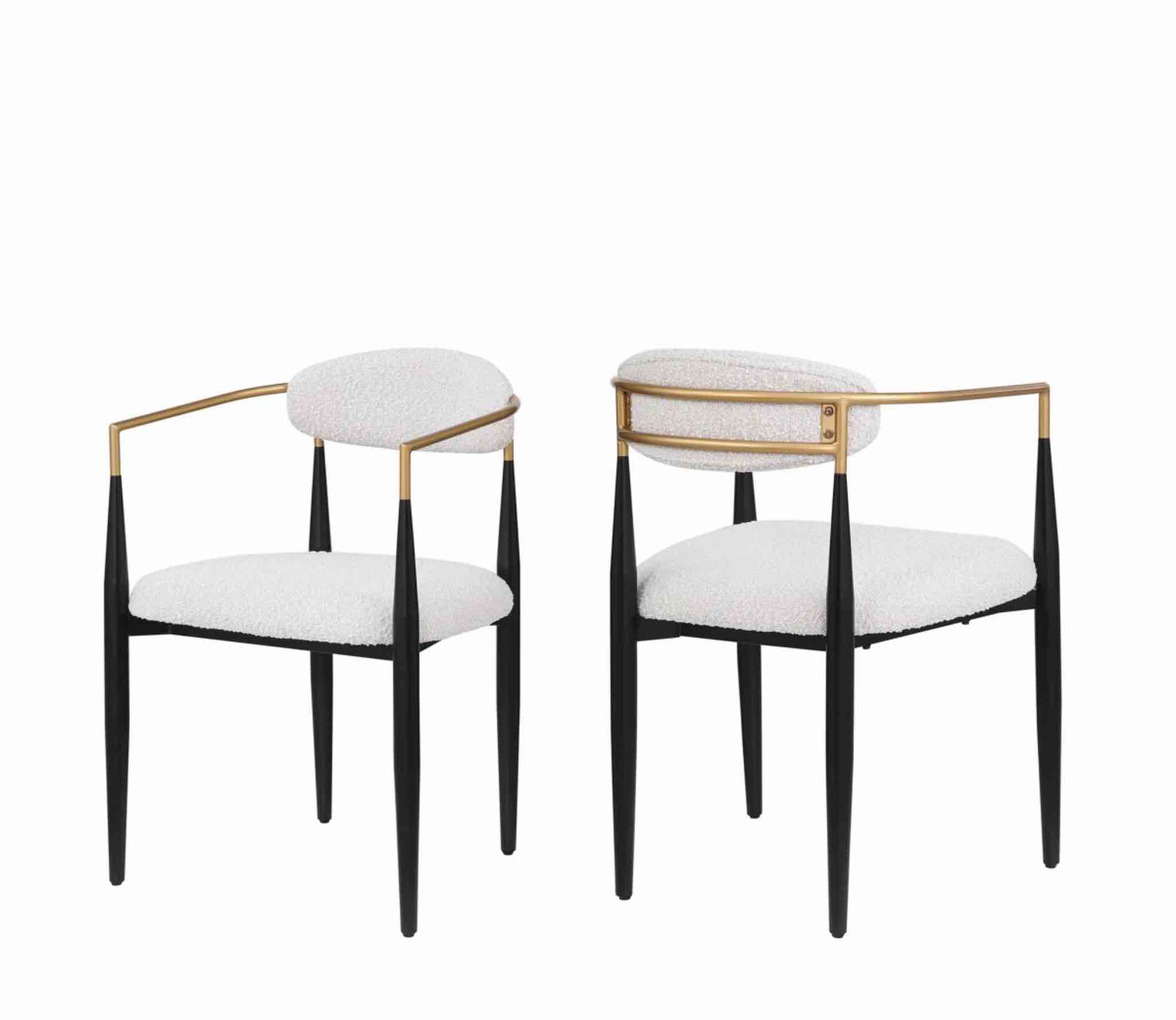 Nayalis Low Back Upholstered Dining Chairs (Set of 2)
