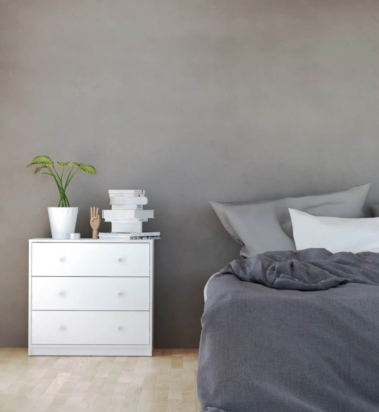 Porch & Den Zoe 3-drawer Engineered Wood Chest - White