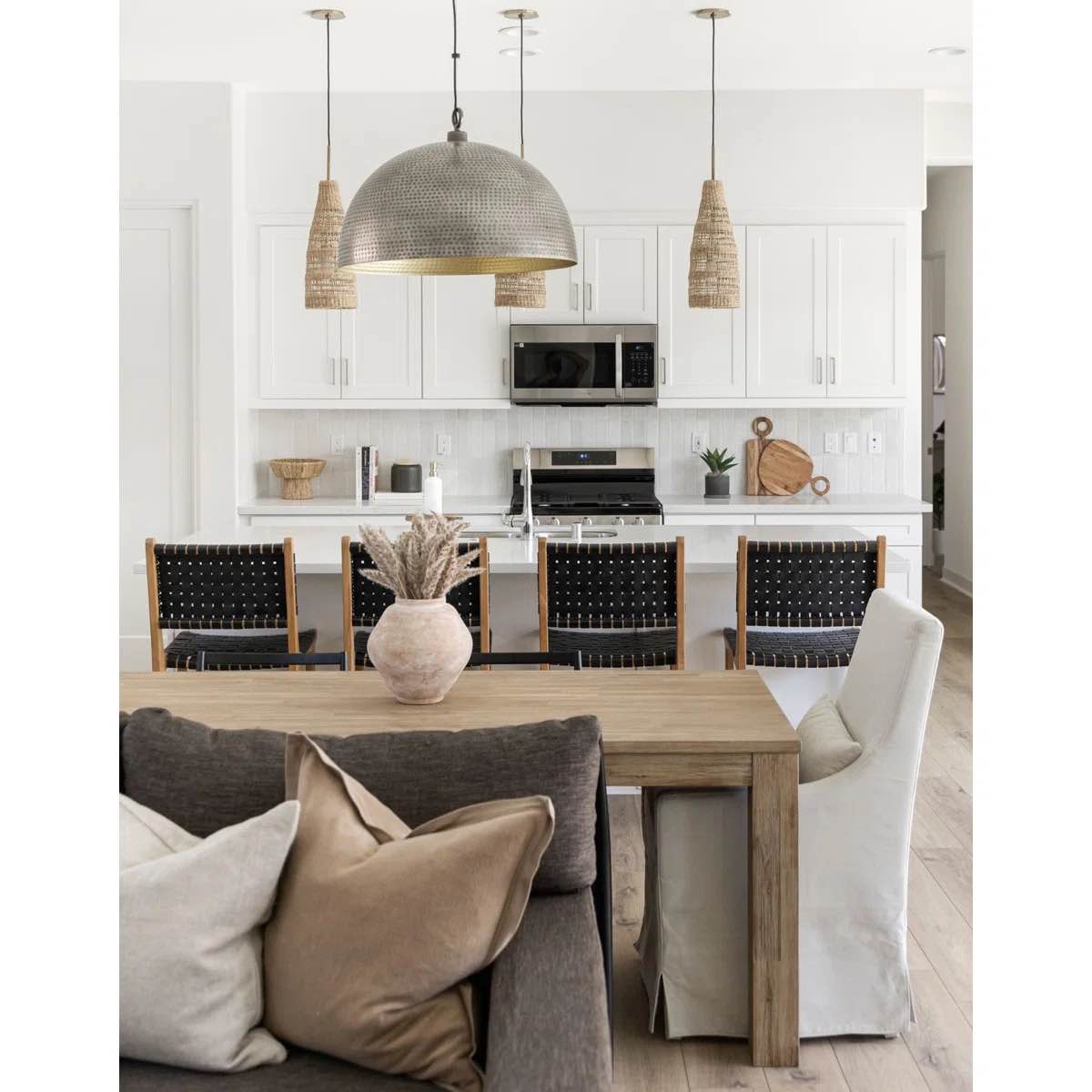 Bozrah Acacia Solid Wood Dining Table